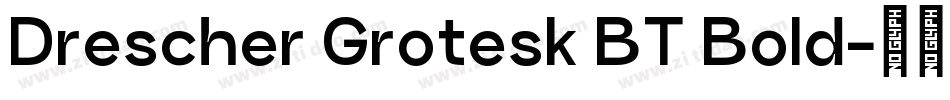Drescher Grotesk BT Bold字体转换